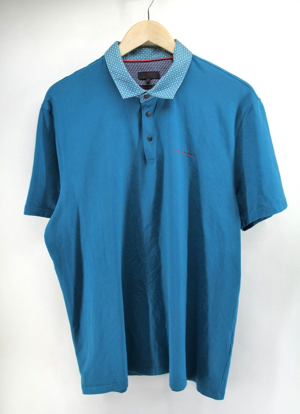 Ted Baker Golf Polo Shirt Mens Size 6 Blue Classic Casual Polo